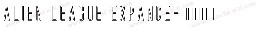 alien league expande字体转换